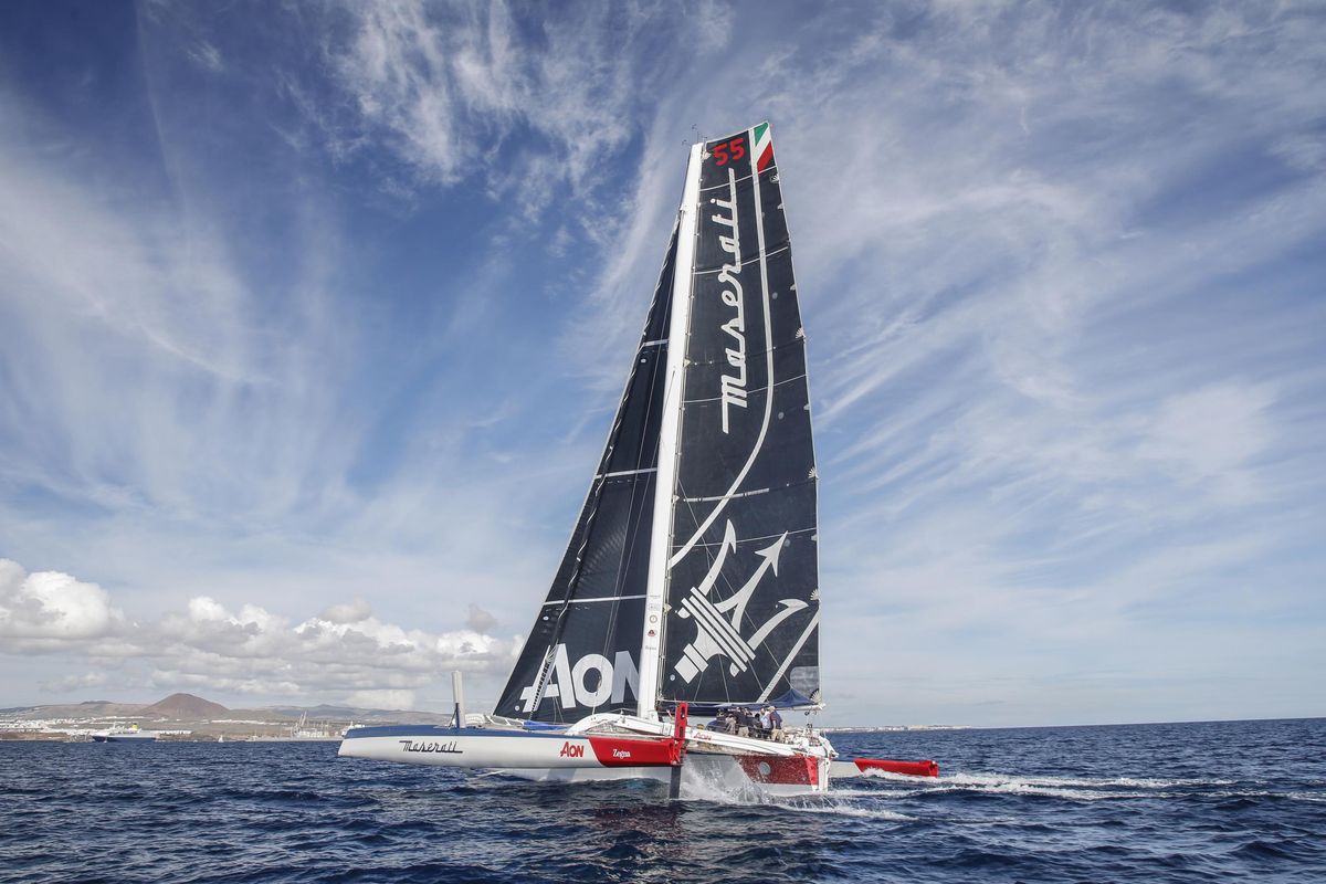 Maserati Multi 70 and Giovanni Soldini ready for RORC Transatlantic Race